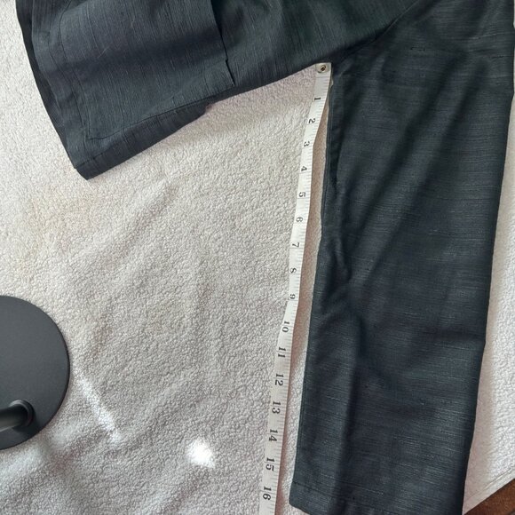 Black silk/cotton blend jacket with front tie closure - Picture 14 of 14